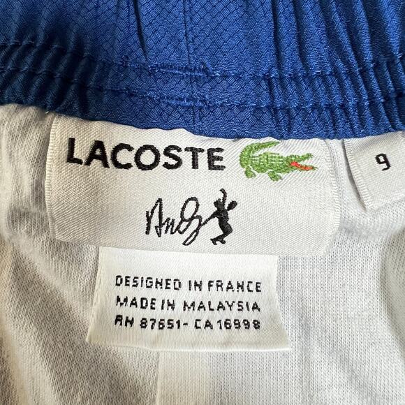 Lacoste x‎ Andy Roddick Tennis Warm Up Pants Blue Size XL Tenniscore Blokecore - Picture 5 of 8